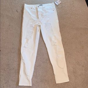 Distressed jeans